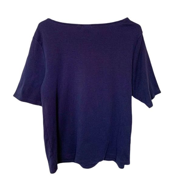 Rafaella Top Navy Blue White Lace Plus Size XXL - Picture 5 of 5